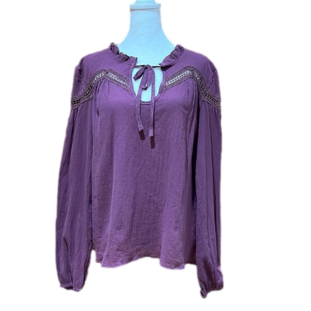 Listicle Crepe Bell Sleeve Top Boho Chic